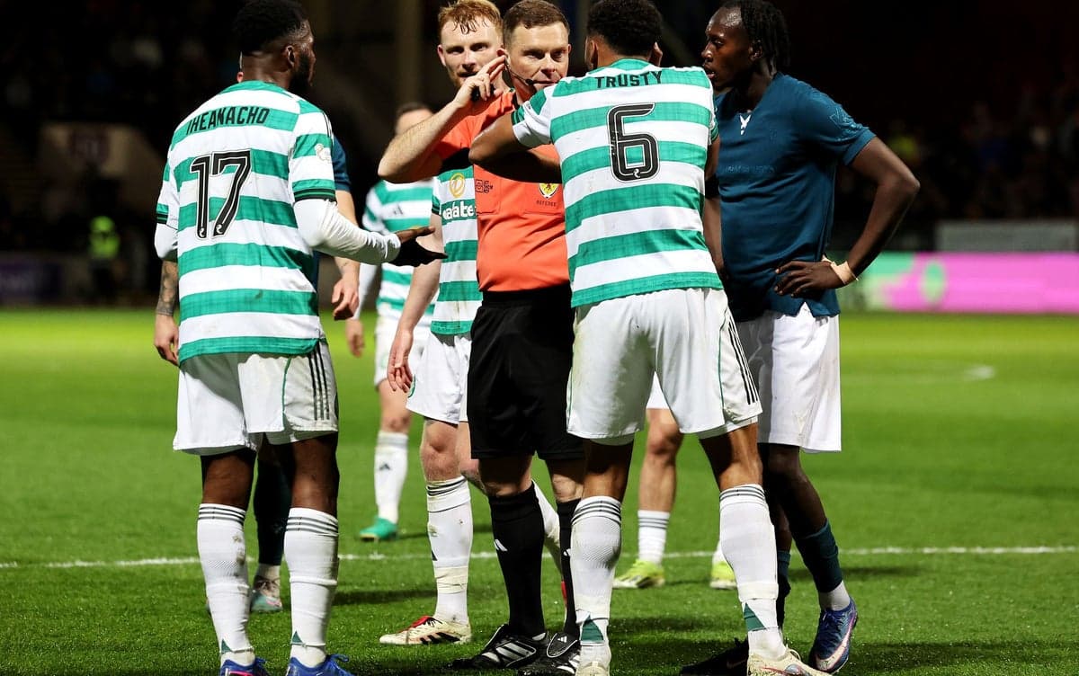Man charged after Scottish referee’s details leaked online amid Celtic penalty controversy