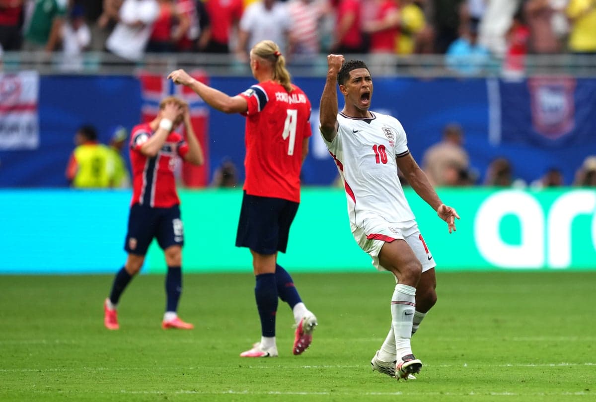 Norway furious after Jude Bellingham’s England goal not ruled out as ball appears to hit cable
