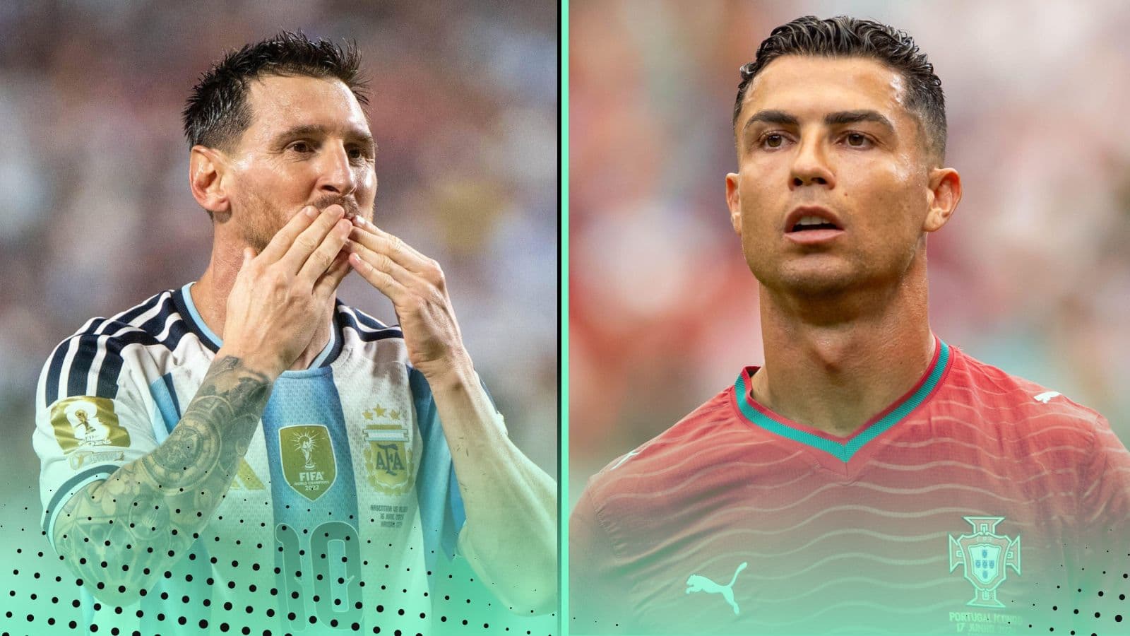 Every goal of Lionel Messi’s record-breaking run of SEVEN consecutive World Cup matches