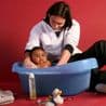 Lionel Messi bathes baby Lamine Yamal in weird throwback snaps ahead of World Cup final showdown