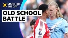 How Haaland and Gabriel went head-to-head in 'old school battle'