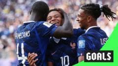Mbappe scores twice against Sweden for France