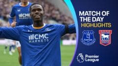 Everton's unbeaten run continues with win over 10-man Ipswich
