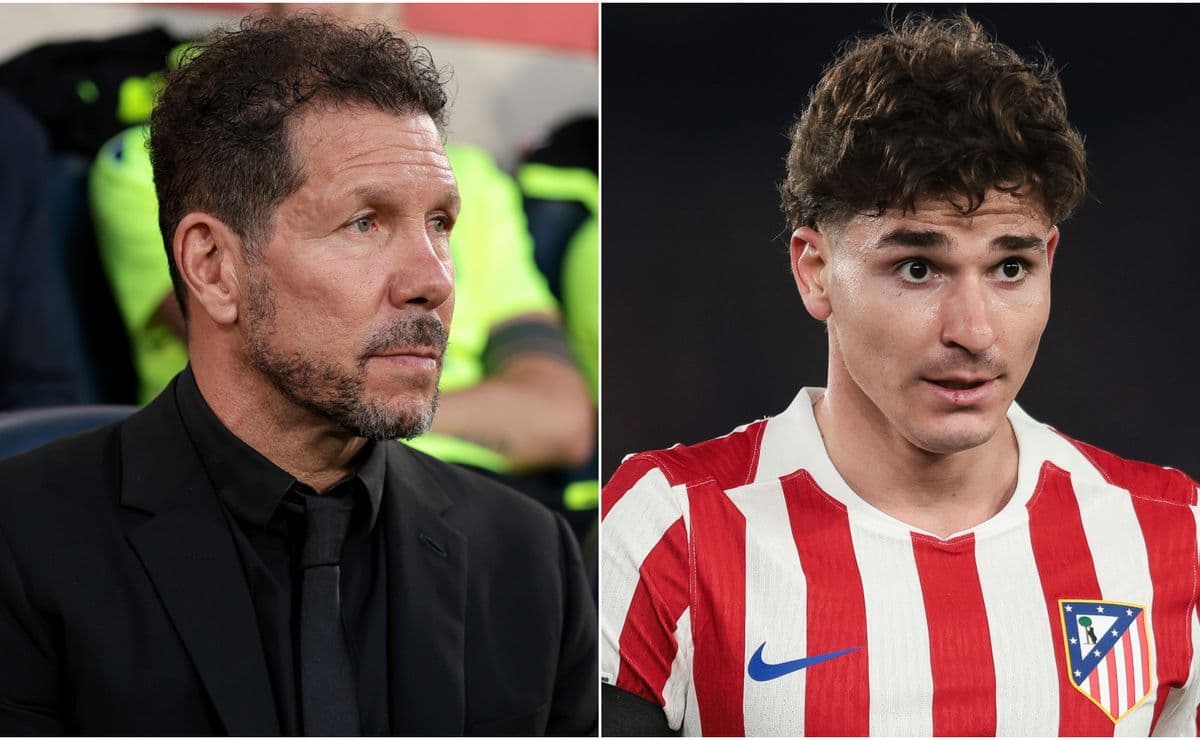 Julian Alvarez’s discomfort with Diego Simeone reportedly grows as coach is considered ‘only person to unblock’ Barcelona move