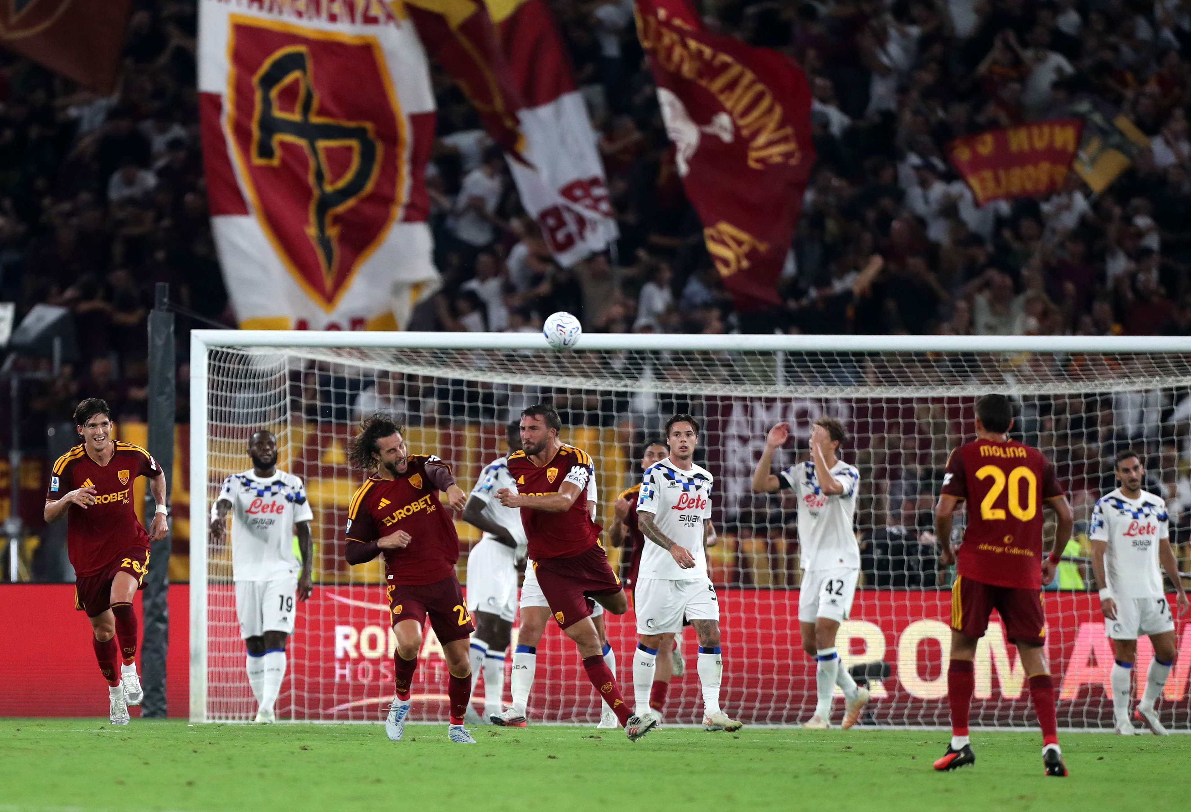 Roma and Atalanta directors involved in heated exchange after thrilling game